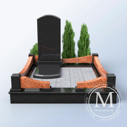 Мемориальный комплекс с оранжевыми бортами АР3567