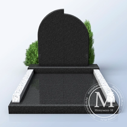 Мемориальный комплекс с круглым верхом и плитой АР3597