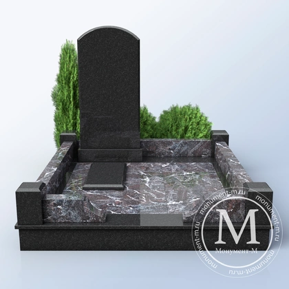 Мемориальный комплекс с серо-лиловым мощением АР3540