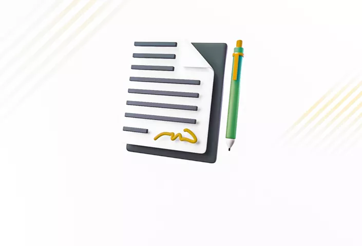 Бланк с карандашом — заполнение онлайн-формы заказа