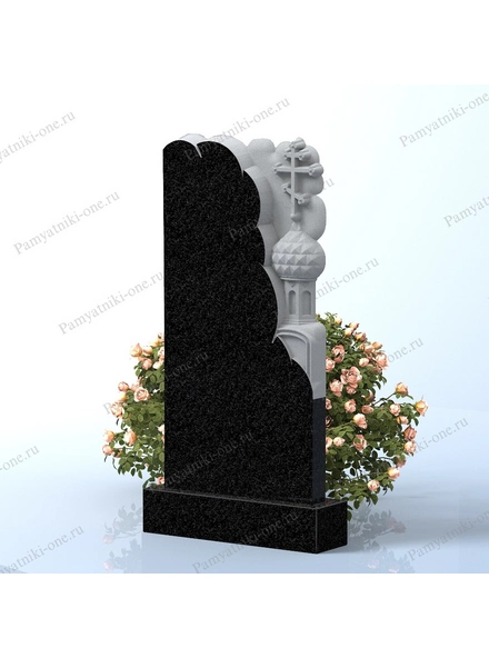 Памятник с православным крестом и куполом в верхней части в Санкт-Петербурге 3D макет