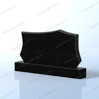 Памятник с фигурным щитом и выемками по бокам АР5019