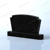Горизонтальный памятник с круглым верхом и уступами АР5021