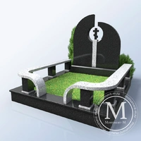 Мемориальный комплекс с вырезанным крестом в стеле АР3536