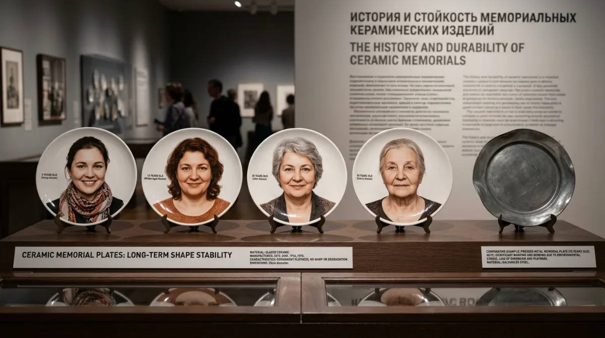 Выставка керамических фотоовалов разных лет: стабильность формы и цвета