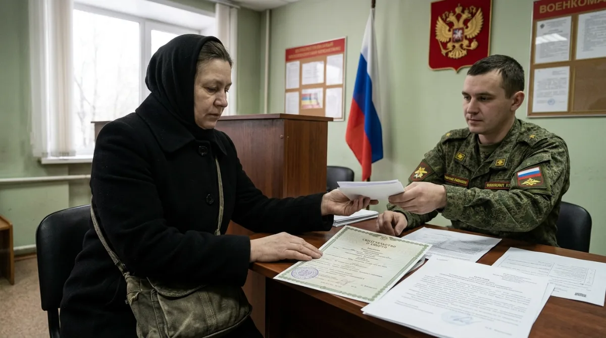 Оформление документов на погибшего военнослужащего в военкомате